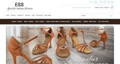 Desktop Screenshot of exoticsalsashoes.com